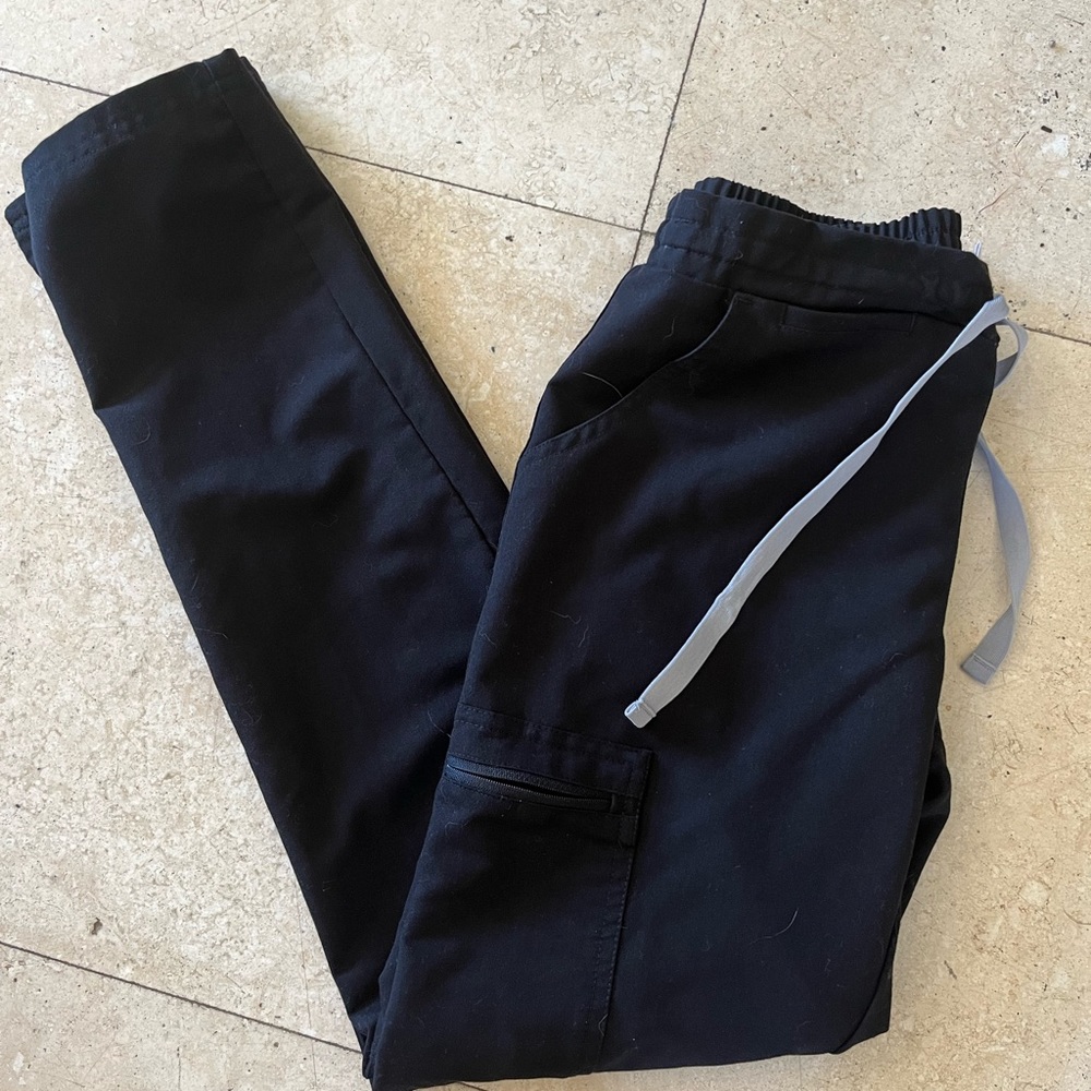 Figs Xxs petite black yola skinny scrub pants